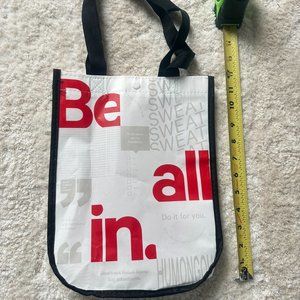 Lululemon Small Reusable Tote Bag - White, Red, Black